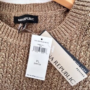 Banana Republic Gold Metallic Sweater